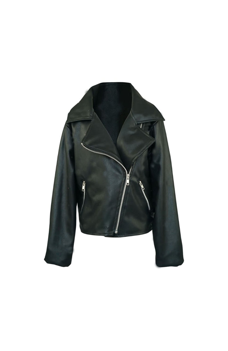 *Vegan Leather Moto Jacket*