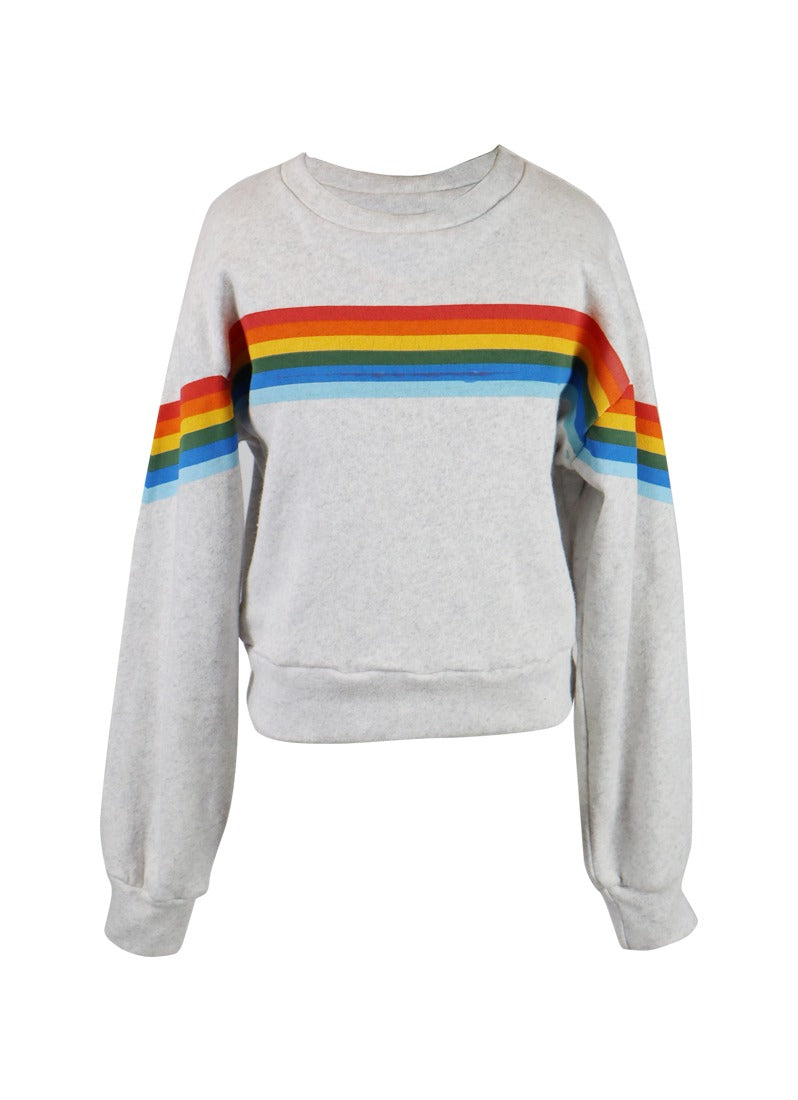 *Multi Color Stripe Sweatshirt*