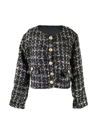 *Tweed Button Down Cardigan*