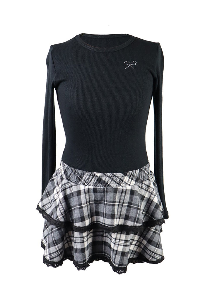 *Black Ruffle Dress*