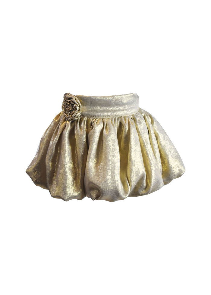 *Gold Sparkling Bubble Skirt*