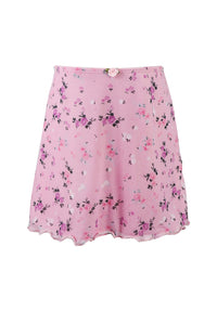 *Tulle Net Floral Print Skirt*