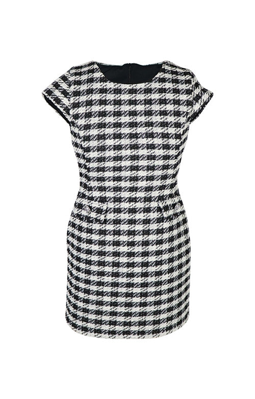 *Tweed Button Down Dress*
