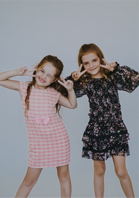 *Tweed Bow Body-con Dress*