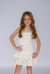 *Floral Smocked Ruffle Dress*