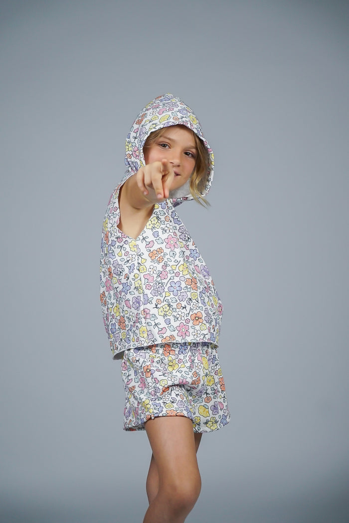 *Multi Color Flower Short*