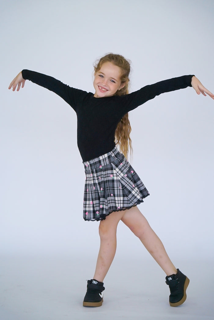 *Black Flannel Heart Dress*