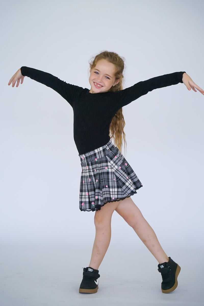 *Black Flannel Heart Dress*