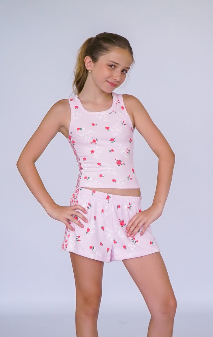 *Side Floral Short*