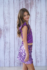 *Sequin Mini Skirt*