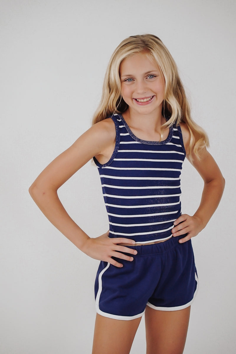 *Navy Stripe Tank*