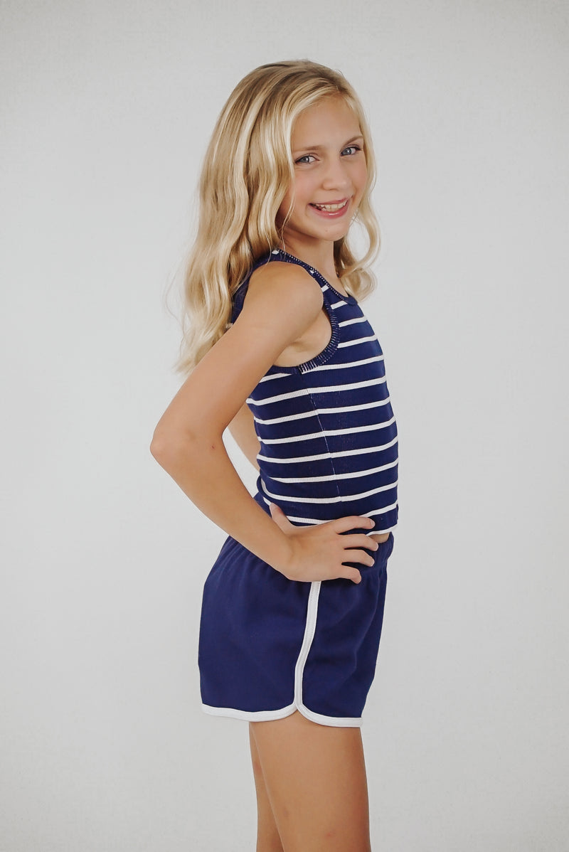 *Navy Stripe Tank*