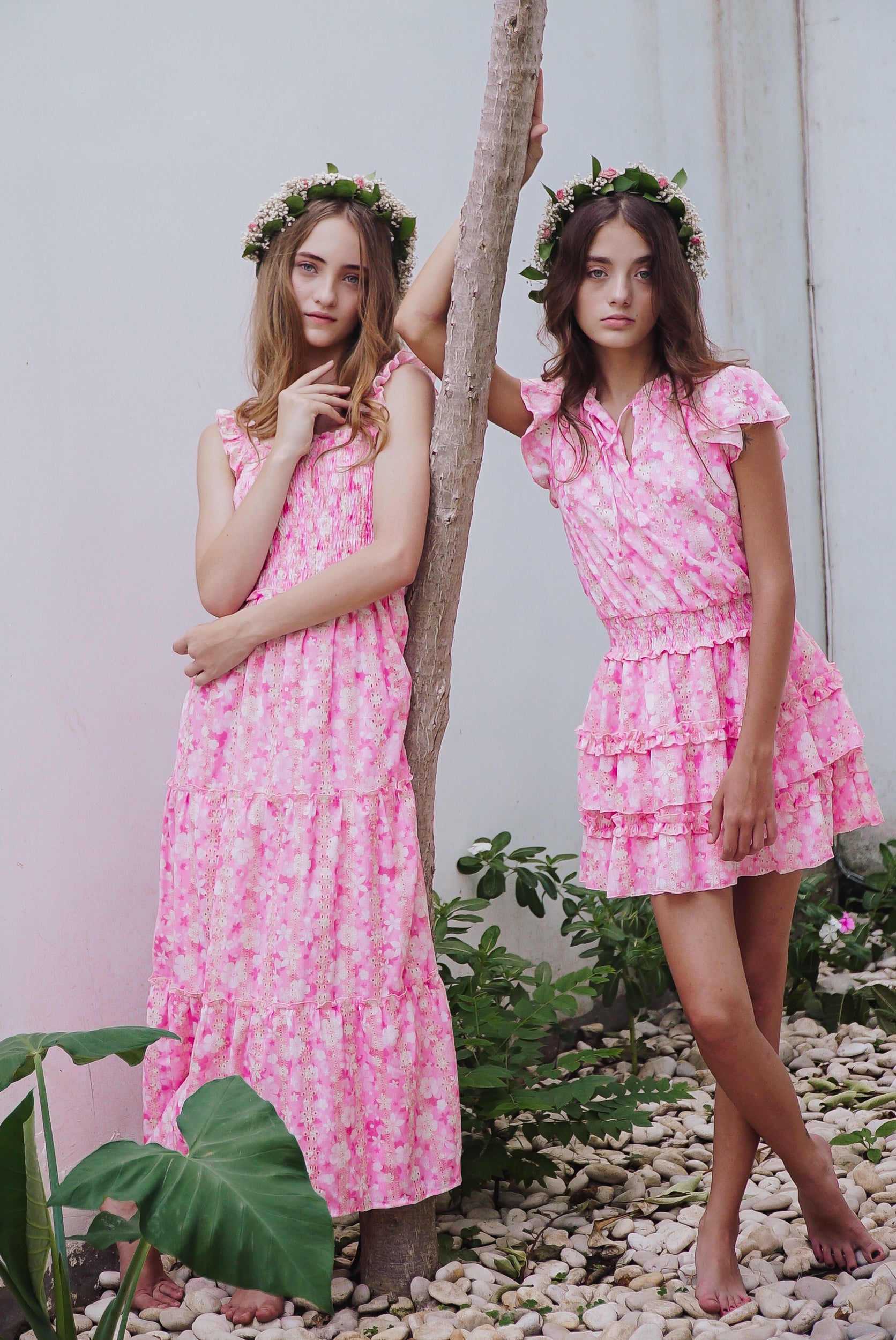 Dolce & Gabbana - Girls Pink Floral Leggings