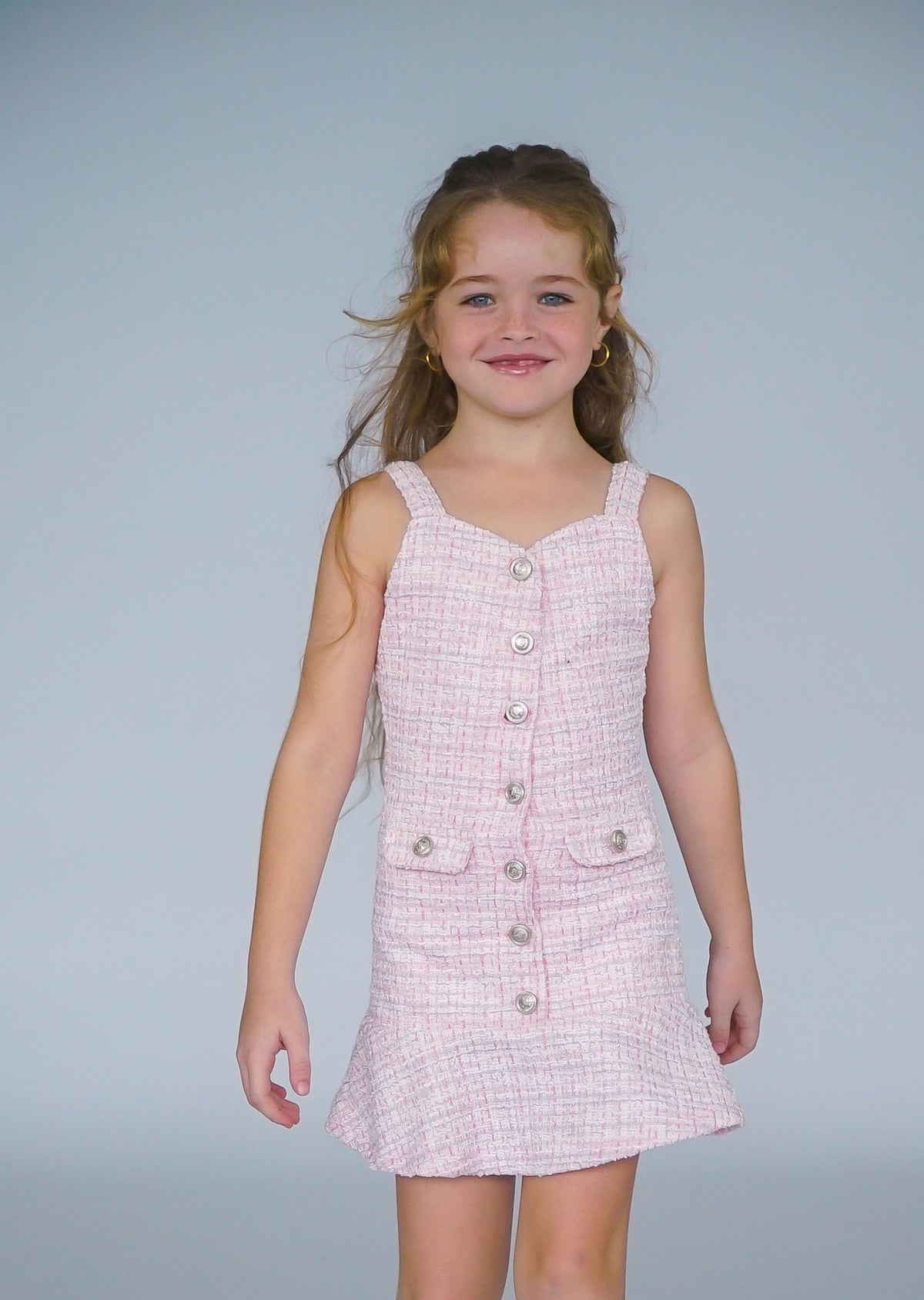 *Tweed Button Down Skirt*