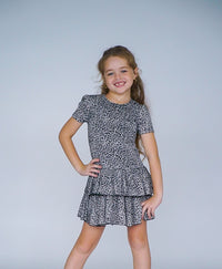 *Leopard Printed Ruffle Dress*