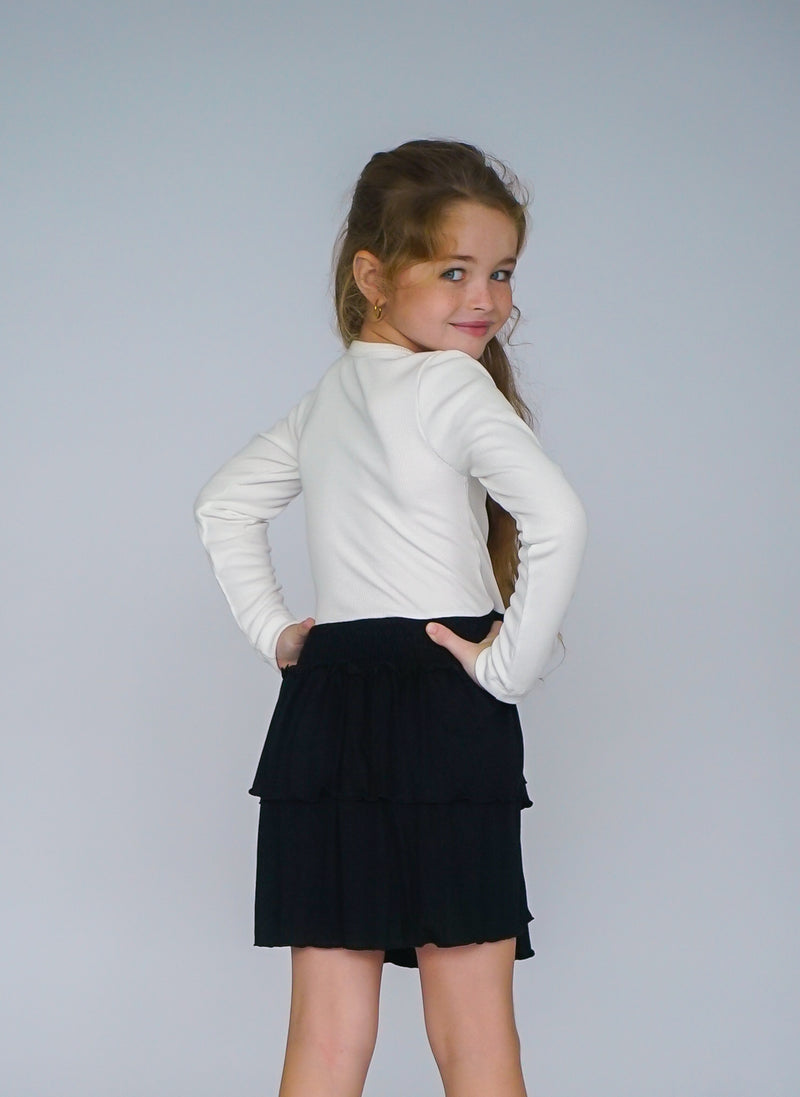 *OffWhite Bow Rib Dress*