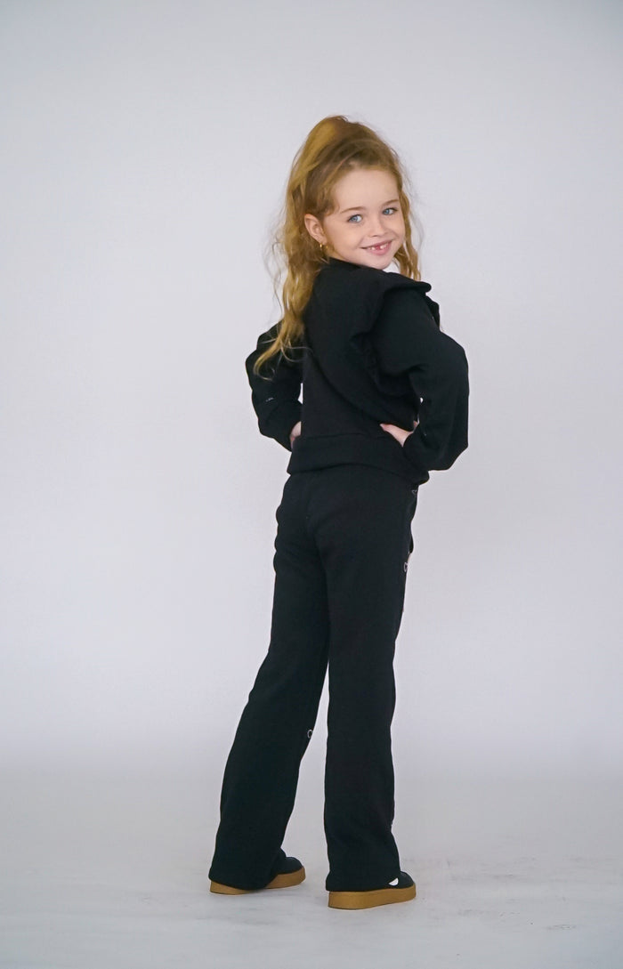 *Allover Studded Heart Sweatpant*