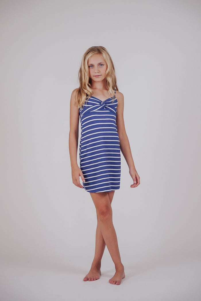 Navy Stripe Cami Dress* Flowers By Zoe Clothing Navy Stripe Cami Dress* Flowers By Zoe Clothing