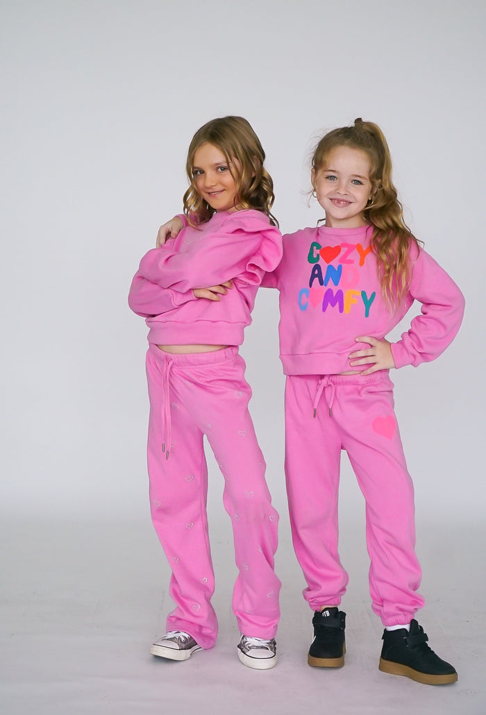 *Pink Heart Sweatpant*
