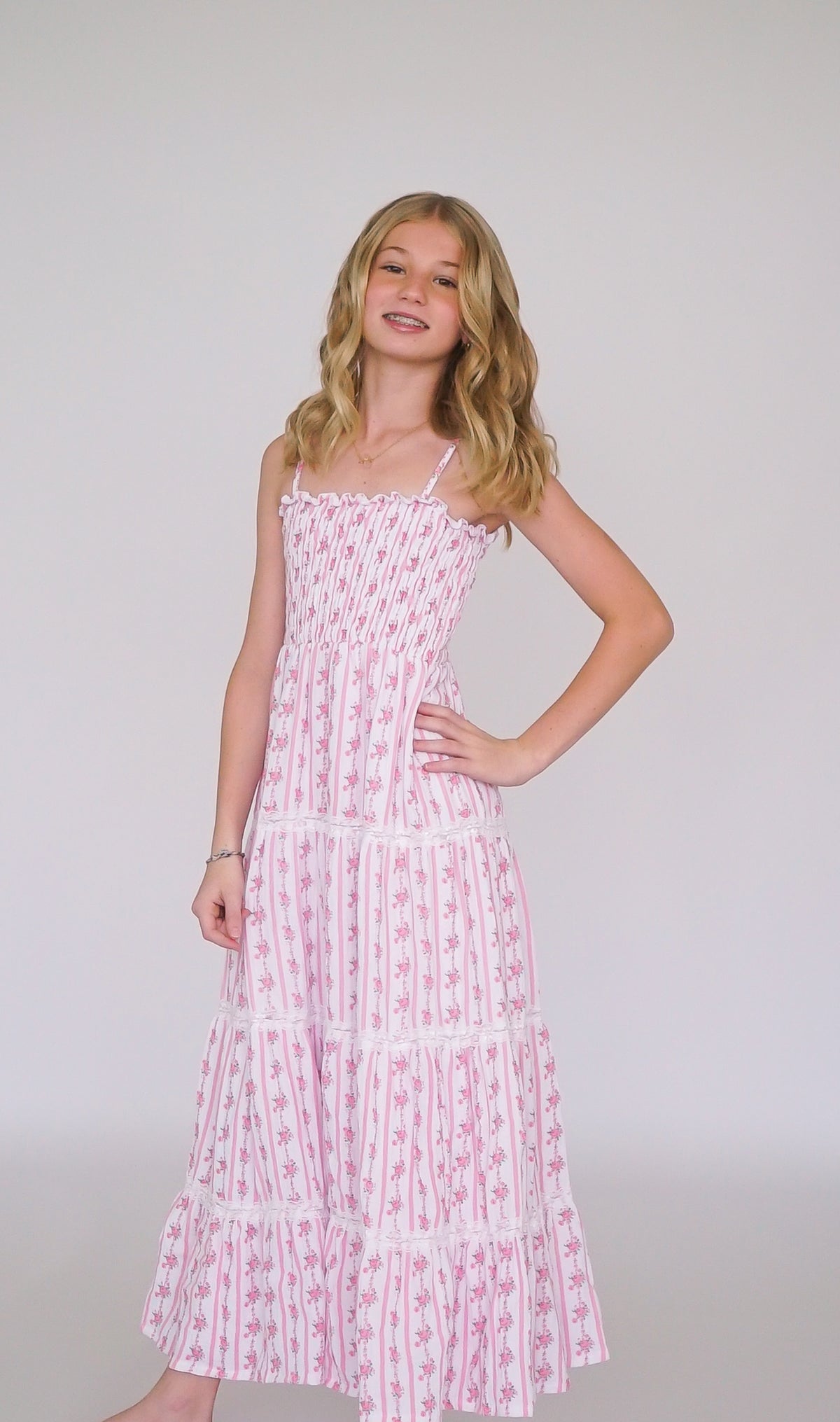 *Ditsy Floral Lace Maxi Dress*