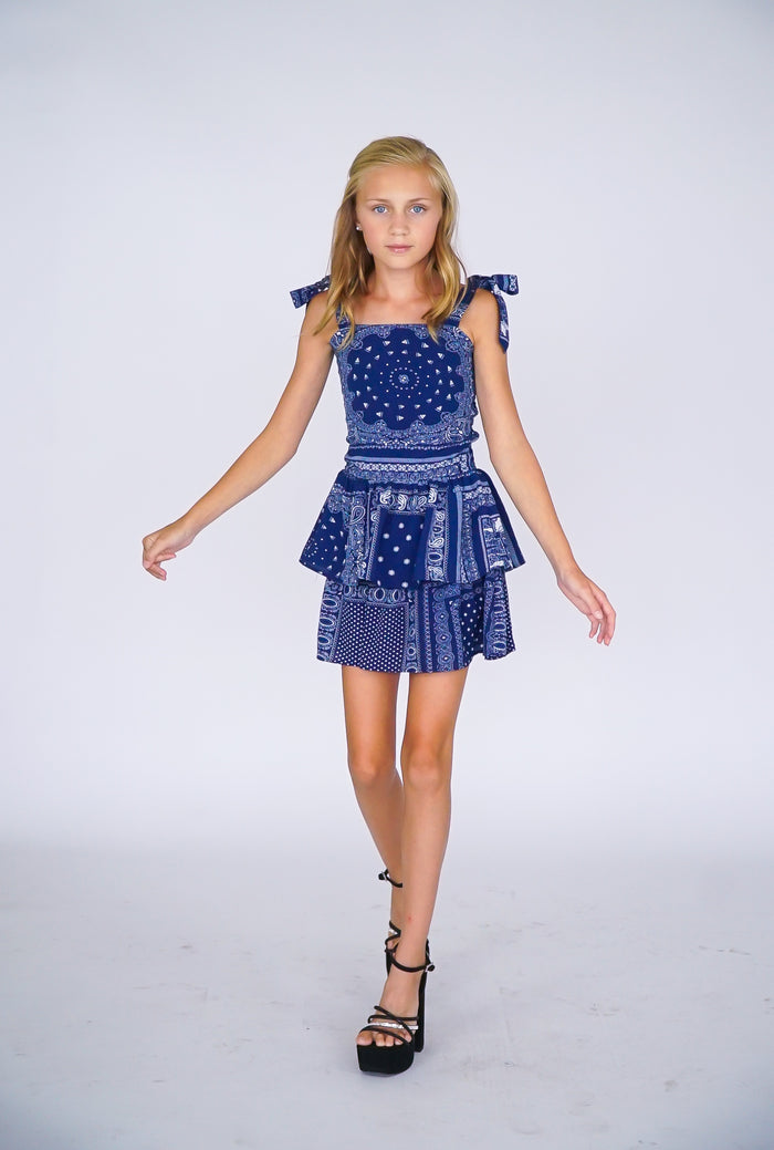 *Bandana Tie Sleeveless Dress*
