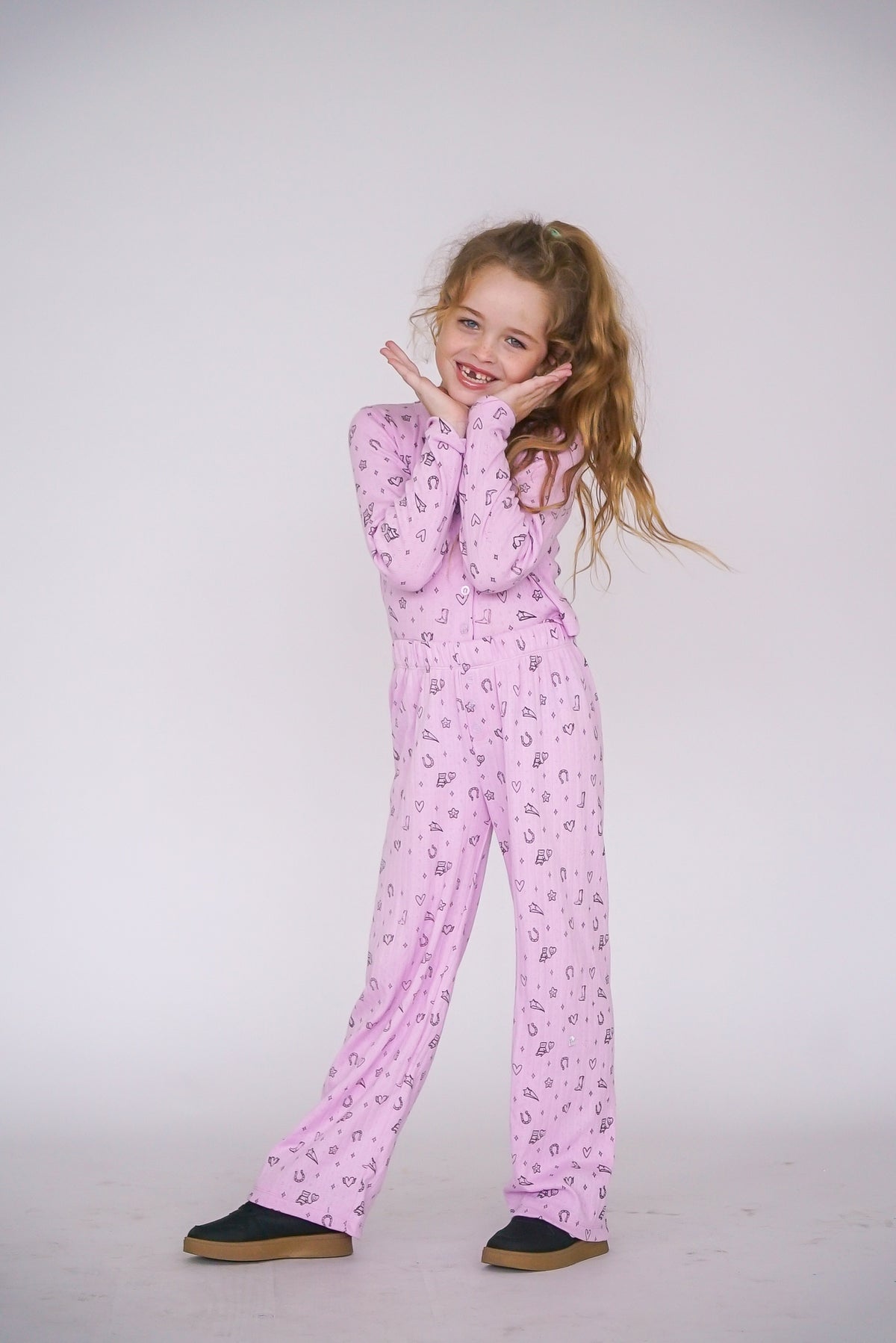 *Pointell Allover Printed Pant*