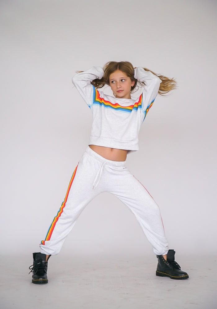 *Colorful Stripes Sweatshirt*