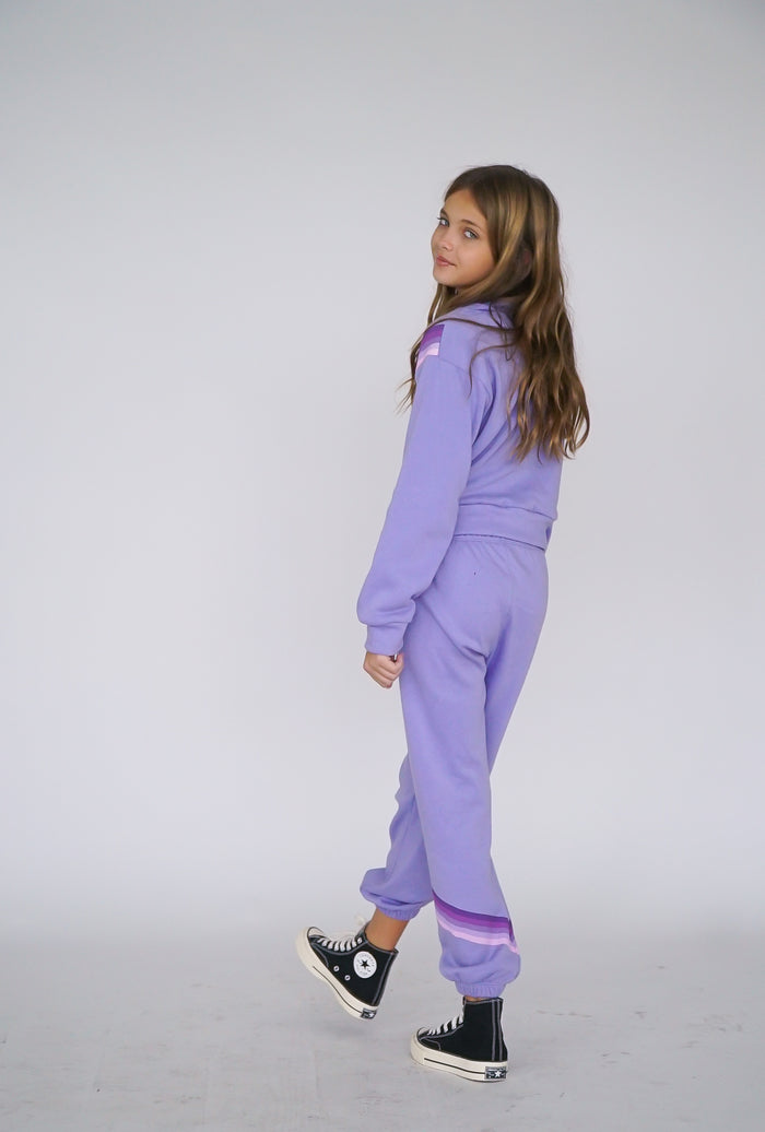 *Purple Stripes Sweatshirt*
