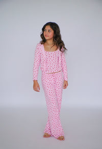 *Pink Heart Cardigan*