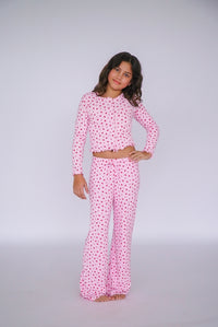 *Pink Heart Cardigan*