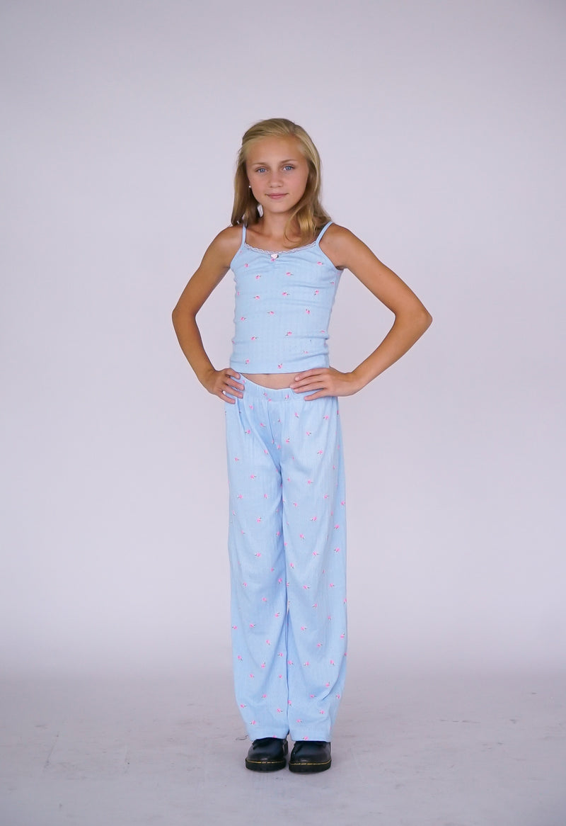 *Pointelle Printed Camisol Top*