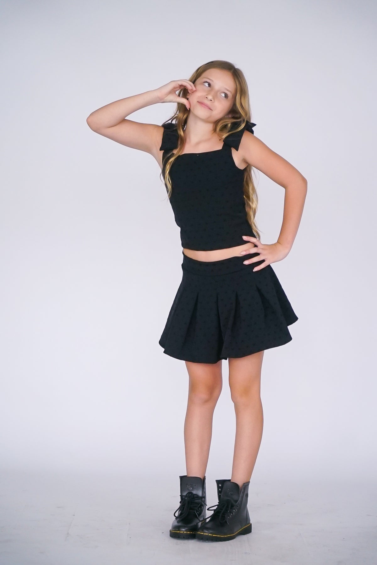 *Allover Bow Tie Corset Top*