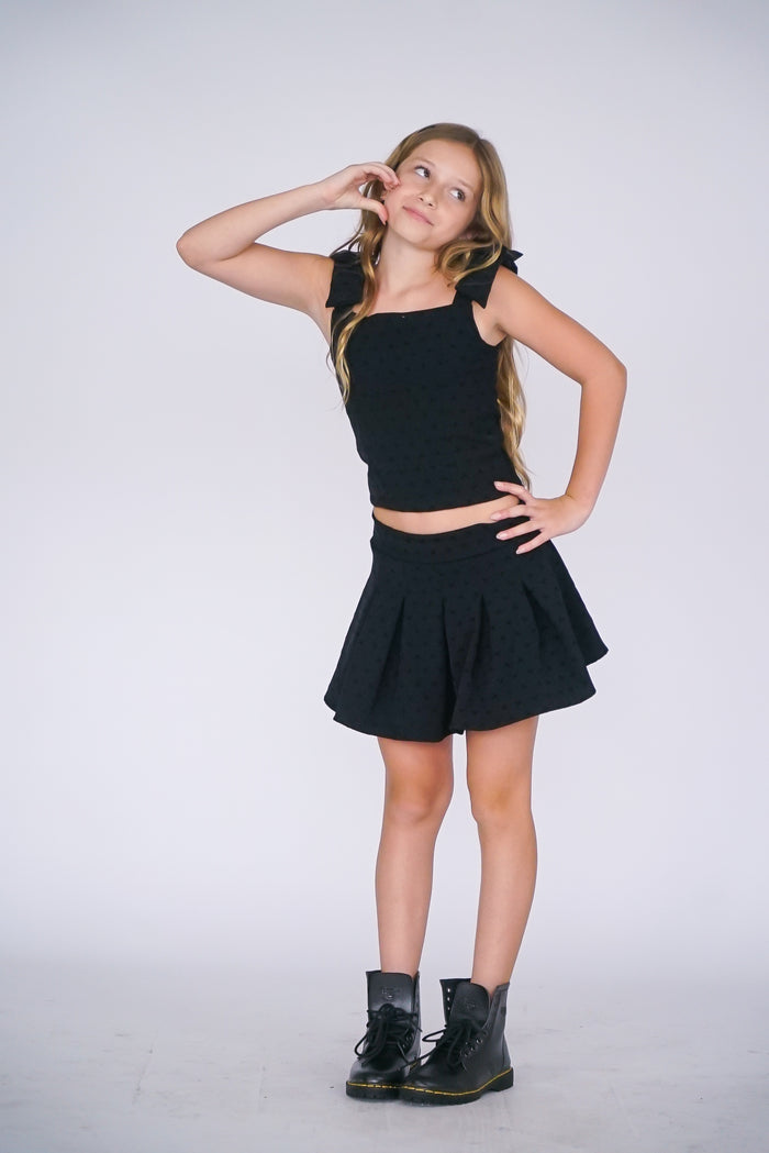 *Allover Bow Tie Corset Top*