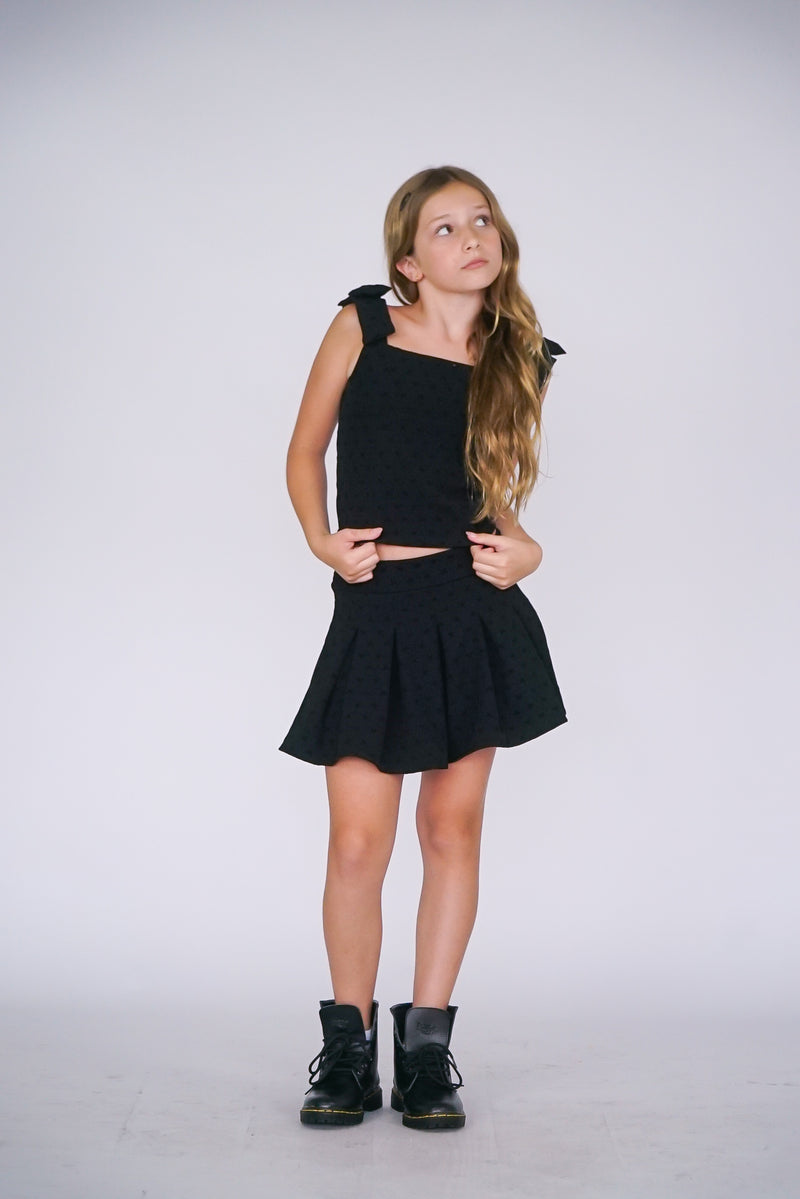 *Allover Bow Tie Corset Top*