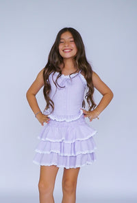 *Checkered Ruffle Skirt*