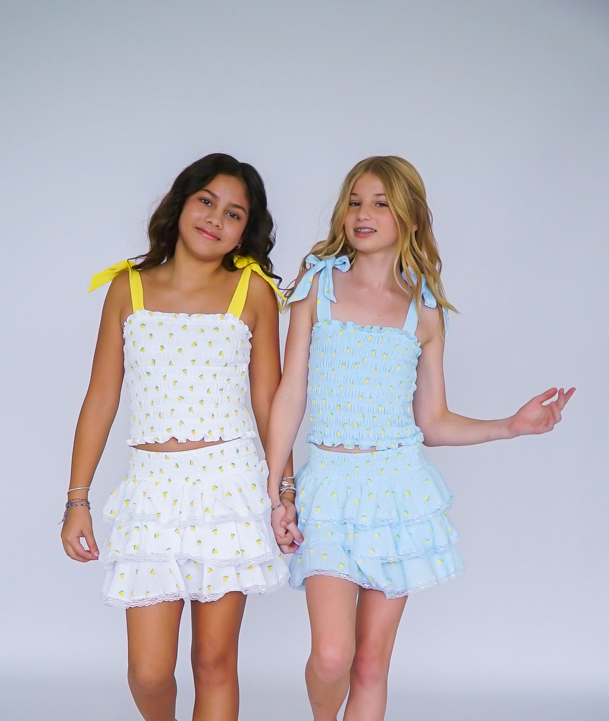 *Lemon Ties Smocked Top*