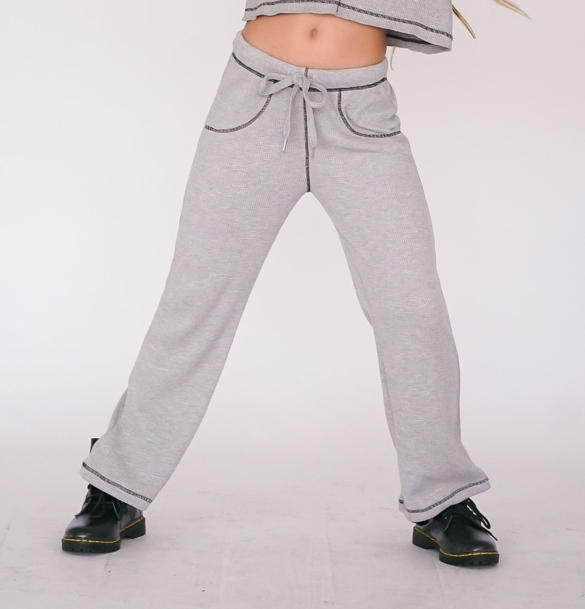 *Contrast Stitch Flare Pant *