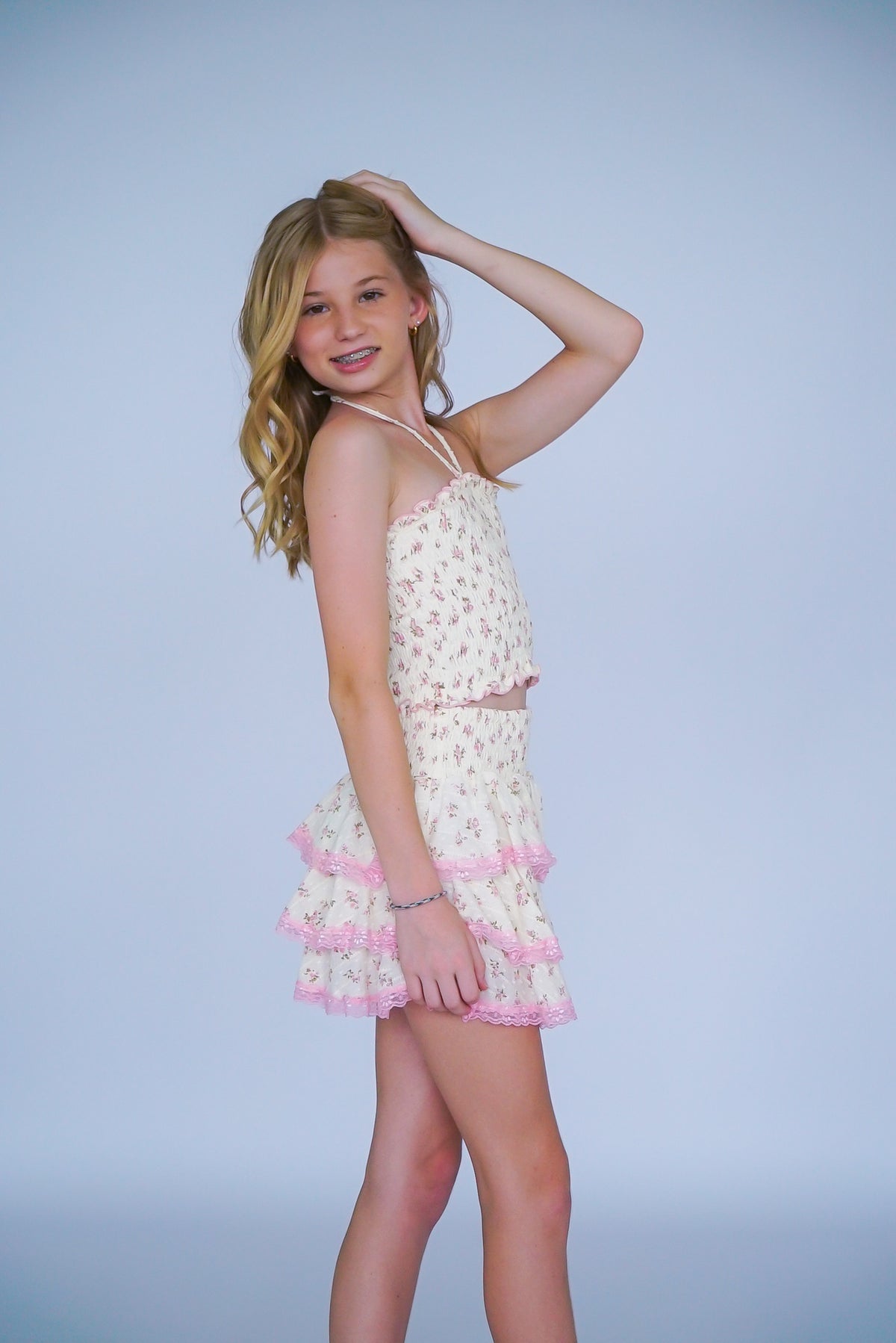 *Rose Smocked Halter Top*