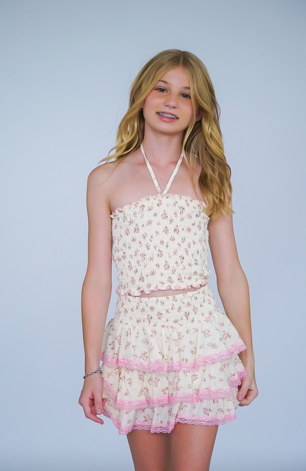 *Rose Smocked Halter Top*