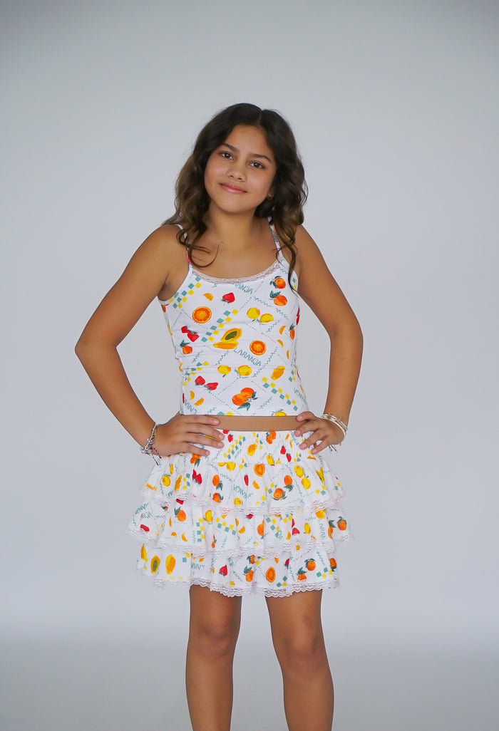 *Fruits Ruffle Skirt*