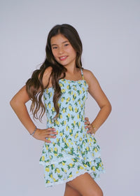 *Lemon Bustier Strap Dress*