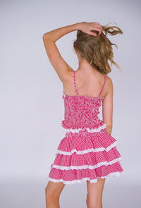 *Checkered Ruffle Skirt*