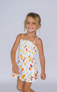 *Fruits Patchwork Romper*