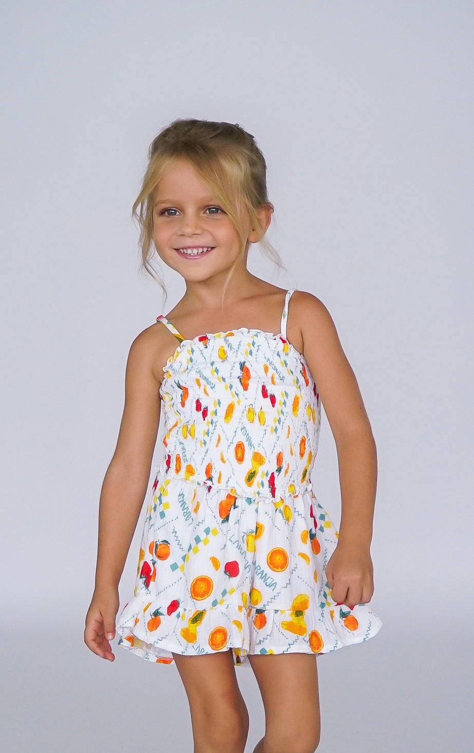 *Fruits Patchwork Romper*