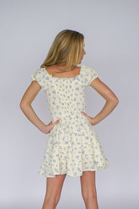 *Floral Puff Sleeve Dress*