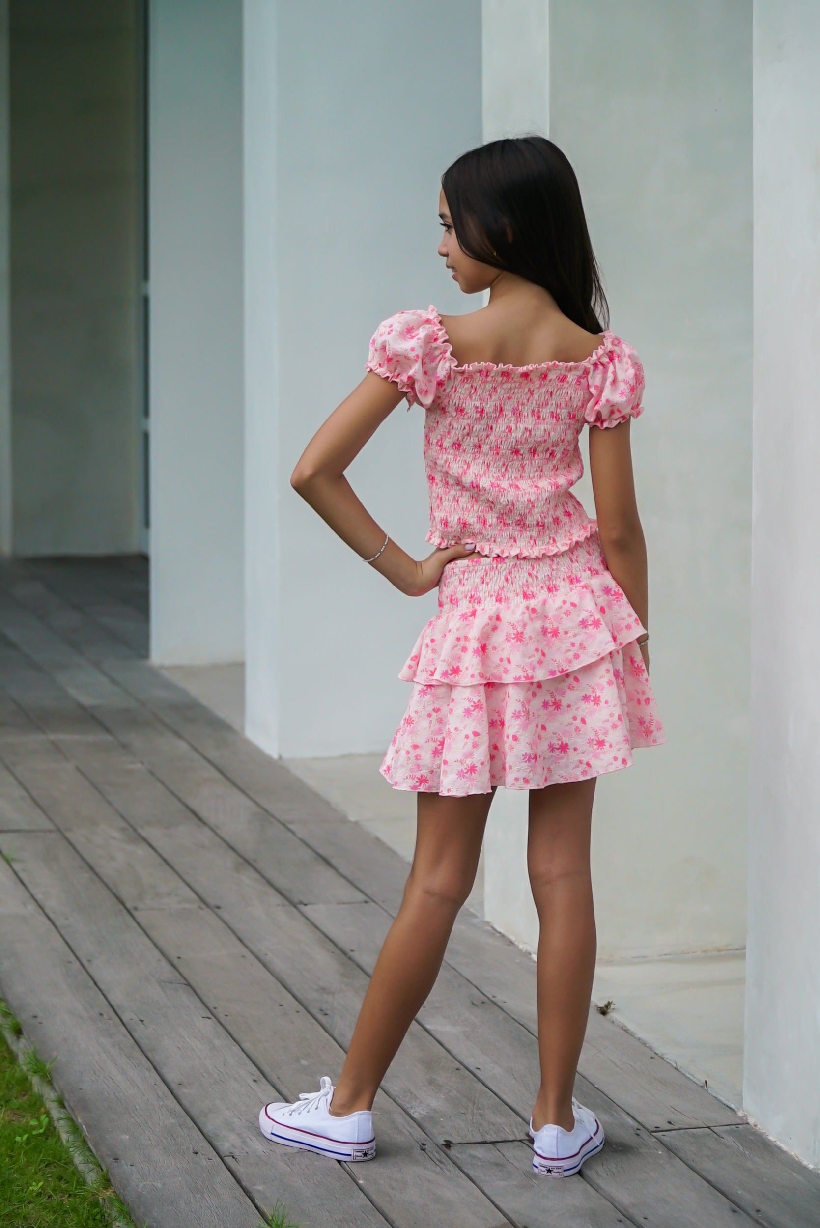 Puffed Sleeve Smocked Top* – Flowers By Zoe Clothing