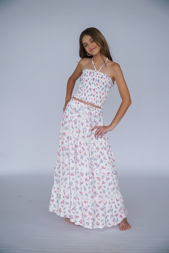 *Sara Floral Maxi Skirt*