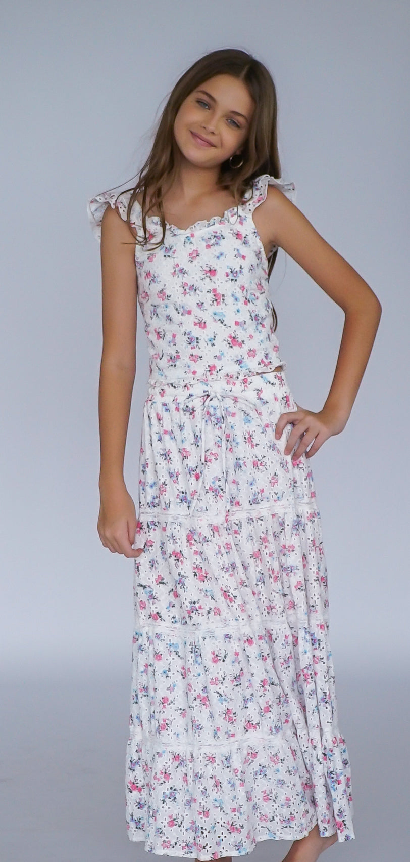 *Sara Eyelet Maxi Skirt*