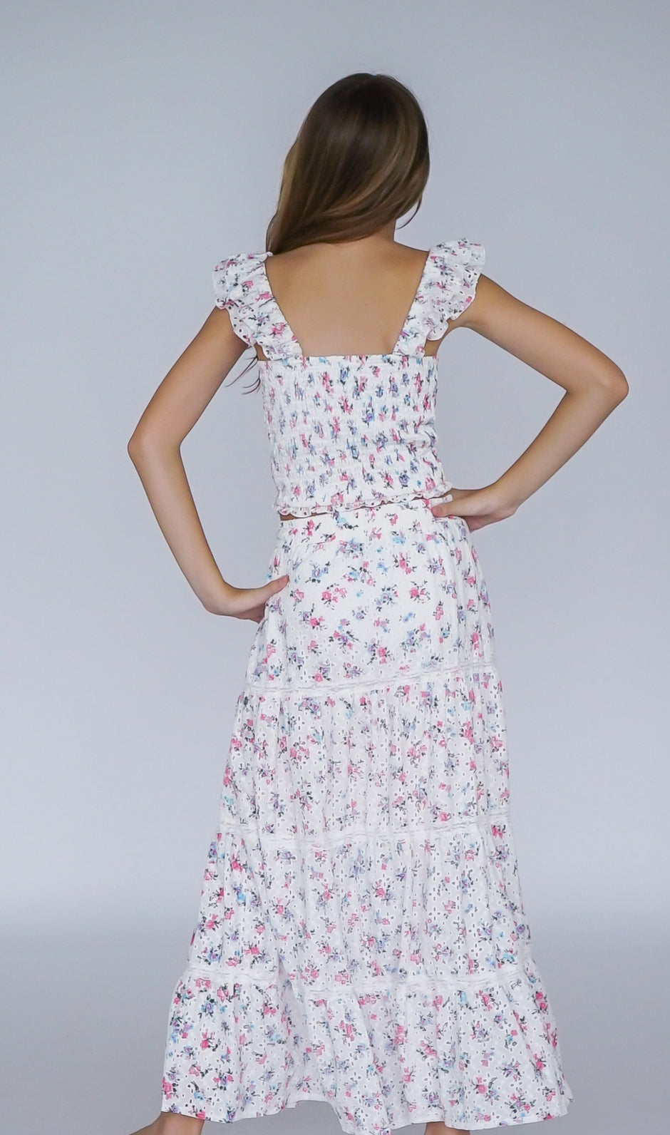 *Sara Eyelet Maxi Skirt*