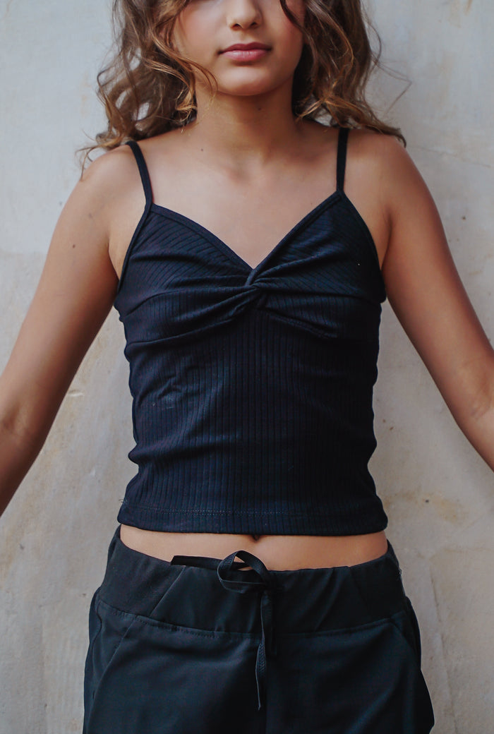 *Knotted Ribbed Camisole*